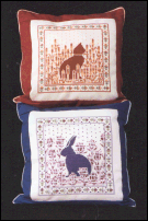 Cat Tails & Blue Rabbit Pillows