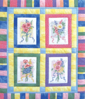 Floral Bouquet - Cross Stitch & Quilting Pattern