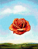 Krif # 606 - The Meditative Rose (Dali)