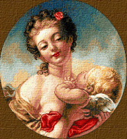 Krif # 732 - Venus & Cupidon (Fragonard)