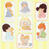 1980 Cross Stitch Pattern Book - Precious Moments – Lucky DeLuxe