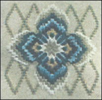 Teal 4-Way Bargello