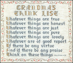 Grandma's Think List